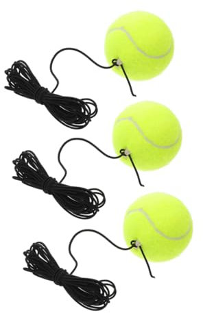 Milisten Tennis Trainer Rebound Ball Mit Schnur Tragbarer Tennis Trainingsball Für Anfänger Elastische Gummischnur Vielseitig Einsetzbar Für Einzel Und Gruppentraining Inklusive Basis