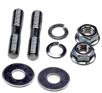 Auspuff Stehbolzen Set M6 passend für Peugeot Speedfight 1 2 3 4, Jetforce, Ludix 50 2T - 2er-Set Befestigungsbolzen