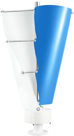 Generatore di turbine eoliche da 100 W, 24 V, con controller, turbina eolica verticale, set completo per camper, barca, casetta da giardino, capanna, alimentazione a isola e illuminazione esterna