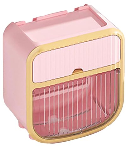 Toilet Paper Holder, Wall Mounted, Toilet Paper Roll Holder, Bathroom Tissue Rolls, Paper Towel Holder, Household Tissue Dispenser (Pink)