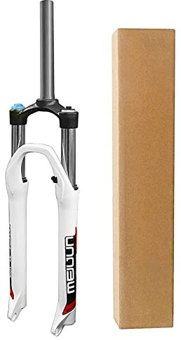 DECAKE 27,5-Zoll-Gabeldämpfer, Aluminiumlegierung 1/1-8 Zoll Ölfederaufhängung Mountainbike-Fahrradgabel Manuelle Verriegelung 120 mm