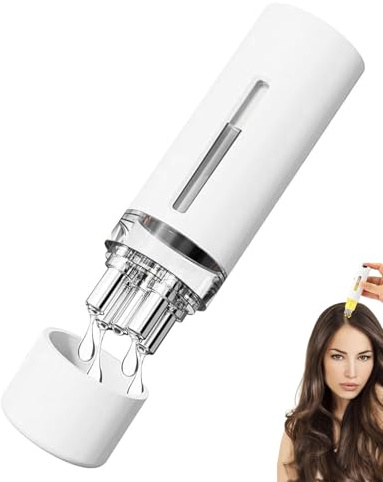 KGDUYC haaröl applikator,scalp applicator,Tragbar Hair Oil Applicator, Wurzelkamm Applikator Flasche Haare und Kopfmassagegerät, Speicherbar Hair Oil Applicator und Kopfhaut Massagebürste 2 in 1