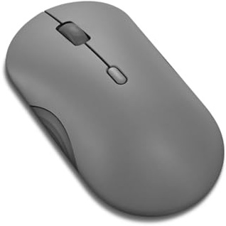 Lenovo 350 – Silent Bluetooth Mouse (IR Optical, Ergonomic, Ambidextrous, Programmable Buttons, Dynamic Scroll Wheel, 3 DPI Levels, AA Battery | Supports Switch Between Multiple Devices - Luna Grey