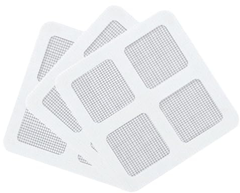 YOFDAL 100 PCS Adesivo per scarico a pavimento, retina per scarico doccia capelli，raccogli capelli doccia,Adesivi per Filtro per Vasca，adatto per vasca da bagno, bagno e cucina.