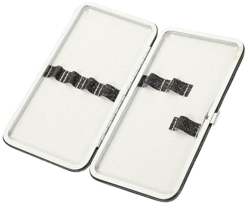 INOOMP Organizador de Maquillaje Negro Diseño Magnético, Caja para Pinzas de Pestañas de Hierro y PVC, Fácil de Transportar para Almacenamiento Elegante y Simple