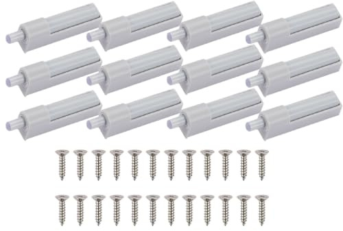 12 stycken dörrdämpare skåpdörr dämpare softclose eftermontering push to öppna dörröppnare lådor dämpare tryckdörröppnare för köksskåp skåpdörrar mjuk stängning eftermontering, möbler dämpningsbuffert