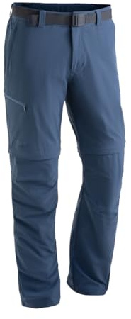 Maier Sports Tajo 2, Herren Wanderhose, Wasserabweisende Outdoorhose für Trekking und Hiking, Praktische Zipp-off-Funktion, PFC-frei, mSTRETCH pro 4 & Dryprotec, Blau, 114 (W38/L36)