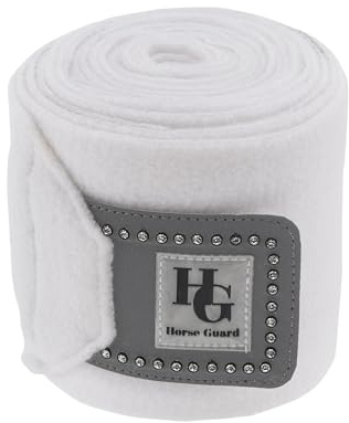 Scan Horse HORSEGUARD Silver Glitter Bandagen, weiß