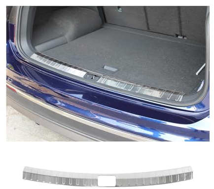 OMAC Innen Ladekantenschutz Stoßstange kompatibel mit VW Tiguan/Allspace 2016-2024 Edelstahl