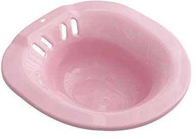 NANANA Sitzbad WC Einweichen Bad Pflegebecken für Schwangere Frauen, Toiletteneinsatz für WC Waschhilfe - 36.5X39.5X9cm,Pink
