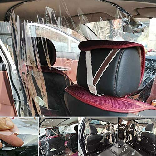 Crazywind Taxi Trasparente Isolante Pellicola Auto Protettivo Pellicola per Taxi Drivers Anti-Spitting Cover Protettiva Riutilizzabile