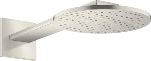 hansgrohe AXOR ShowerSolutions Kopfbrause 250 1jet,Wandanschluss, Brausearm 450 mm, 35284800, Farbe: Edelstahl Optic