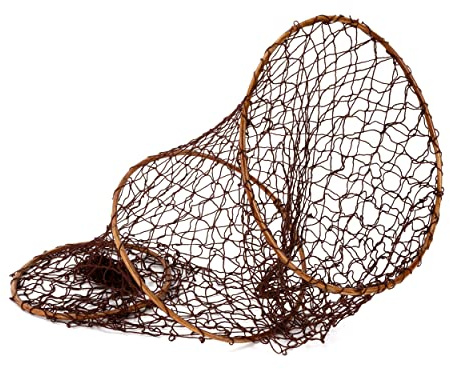 NKlaus 100cm Hochwertiger Reuse mit 3 Ringen Hobbyfischer, Angler nachhaltige Fischerei 11554