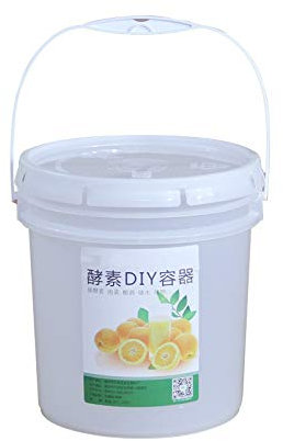 Frefgikty Seau en plastique de 5 L pour fermentation de vin, récipient étanche, fermenteur de bière avec et couvercle à sas