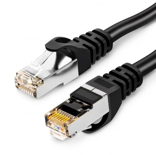 iCables Cat 7 Ethernet Cable 5M - Thin Shielded S/FTP RJ45 LAN Internet Patch Cable, 10Gbps 600MHz High Speed - for Router, Modem, Smart TV, PC, PS5, Xbox - Sky, BT, Virgin, EE Compatible