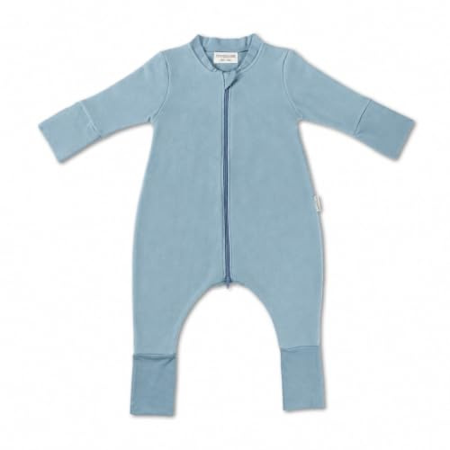 Hofbrucker® Premium Baby Schlafsack Super Weich & Atmungsaktiv mit Füßen aus 100% Bio Baumwollfleece 2 TOG - Ganzjahres Babyschlafsack - verschiedene Größen & Farben