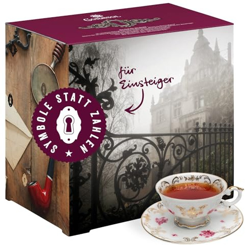 Corasol Escape & Tee Adventskalender 2025 für Einsteiger mit 24 Premium Tees & Escape-Rätsel-Krimi: Mord im Herrenhaus