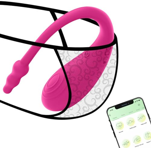 TYDAY APP Vibratoren für Sie Klitoris und G-punkt Fernsteuerung Vibro ei Analplug Vibratoren für Sie Klitoris und G-punkt mit 9 Vibrationsmodi Sex Spielzeug für Paare