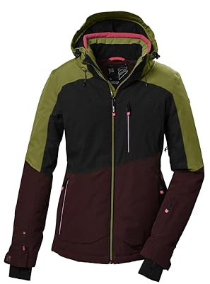 Killtec Mujer Chaqueta de esquí/chaqueta funcional con capucha con cremallera KSW 37 WMN SKI JCKT, kiwi, 36, 41971-000