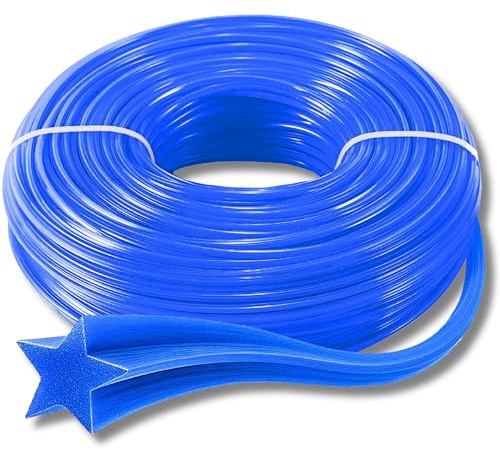 Gardazon Trimmerfaden Nylon - 2,4 mm x 100 m (Sternprofil) - Mähfaden für Akku-Rasentrimmer - Ersatzfaden für Rasenmäher-Spule, Stahl Nylonfaden Trimmerschnur, Trimmer, Faden, Line, String, Rasen