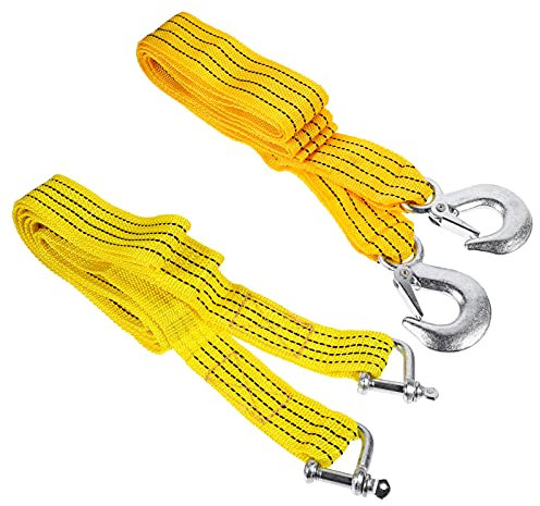 GLEAVI 2St Abschleppseil Professioneller Abschleppgurt Bergungsgurt Anhänger Autogurte Anhängerseil für Auto Autoanhänger aus Nylon automatisch Notseil Stromer Leine Wagen Nylon-Seil