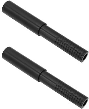 LT Easiyl 2 Stück Golfschläger-Verlängerungsstange Carbon-Stab-Verlängerungsstange Hochfest Universelles Golfschläger-Verlängerungsstangen-Zubehör Schwarz 102 X 15 mm