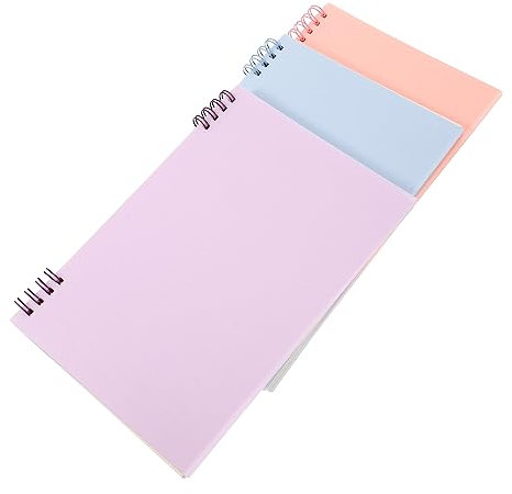SHINEOFI 3stücke Spiralnotizbücher Im Farbton Pastell Mit Robustem Kunststoffumschlag Liniert Vielseitige Und Schulhefte in Blau Rosa Und Praktisches Design Für Kreative