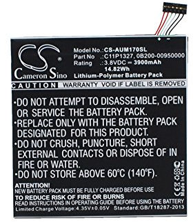 Cameron Sino AQQXING Wiederaufladbarer Akku für FE170CG, Fonepad 17,8 cm Dual SIM Phablet, K012, ME170C, ME170CK, MeMO Pad ME170C (3900 mAh) 0B200-00950000, C11P1327