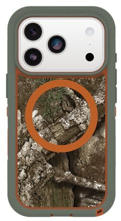 OtterBox Schutzhülle für iPhone 17 Pro Defender Series Pro XT, transparent, Realtree – Grünes Camouflage, robuste, robuste und langlebige iPhone-Hülle, zum Aufstecken auf MagSafe