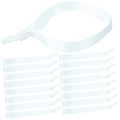 jojofuny 20pcs Event Wristbands for Concerts and Parties Blank Colored Cloth Bracelets for Quick Identification and Crowd Control Stylish Accessory Bands for Efficient Event Management
