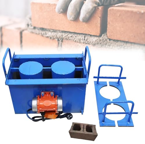 Cement Block Forming Machine,Electric Soil Block Maker,Brick Making Machines,45s Fast Forming, 30 Bricks/H,Vibration Frequency 212 Times/Min, Block Machine Concrete Maker for Paving Construction(H3)