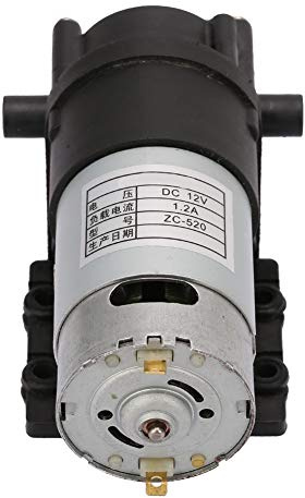 Aolidsive ZC 520 DC 12V Hot Water Pump, Resistant Gear Self Priming Pump with Brush Motor for Spray Equipment and Ice Maker Applications