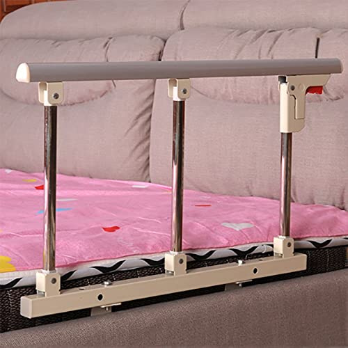 CGJseFH bed guard, Bed Safety Assist Handle Rail Guard Railing Folding Hospital Bedside Grab Bar Bumper for Elderly & Seniors