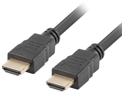 Kabel HDMI LANBERG CA-HDMI-11CC-0010-BK – CONECTORES Macho/Macho – RESOLUCION Hasta 2160P 3840 x 2160 30HZ – 1 meter