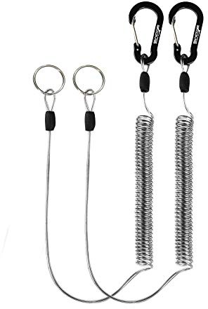 Booms Fishing T01 Spiralschnur für Angelrute und Netze, Black-T01-2 Stück