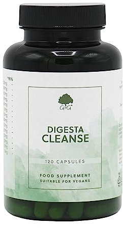 Digesta Cleanse Supplement | Oregano, White Willow Bark, Garlic, Clove, Quercetin, Ginger | 120 Vegan Capsules | G&G Vitamins