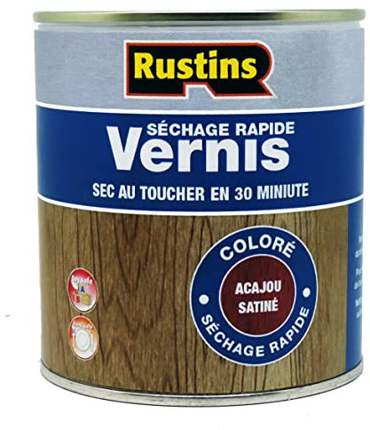 Rustins – Innenlack Satin Mahagoni schnell trocknend, 500 ml – 15 m²/l – (VSMA500FR)