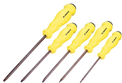 5 Pièces Kit de Tournevis Triangle, Embout de Tournevis Triangulaire | Pointe magnétique, Poignée antidérapante, Acier au chrome vanadium, 1.8mm 2.0mm 2.3mm 3.0mm