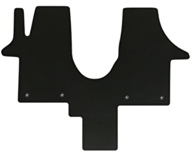 Veloursfussmatten Automatten Velourmatten für VW T5 Multivan mit 2 Einzelsitze Bj. 2003-2015 Passform Neu Basic ovale Befestigungen
