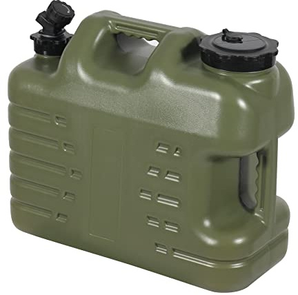 REDCAMP 18,5 Liter Camping-Wasserbehälter mit Wasserhahn, tragbarer Wasserflaschenträger mit Zapfhahn für Camping, Wandern, Outdoor (Grün, 18,5 l)