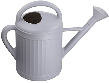 Esschert Design Gießkanne Vintage Grau mit Tülle ca. 8,5 Liter - Kunststoff