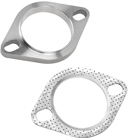 2PCS 2 2.5in Exhaust,Flanges,2PCS 2 2.5in Exhaust Flange Contion Kit Stainl Steel Universal for Exhaust Npipe Catback Headers