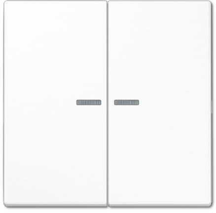 JUNG LS102KO5 WW Doppeltaster mit Visier LS alpinweiß
