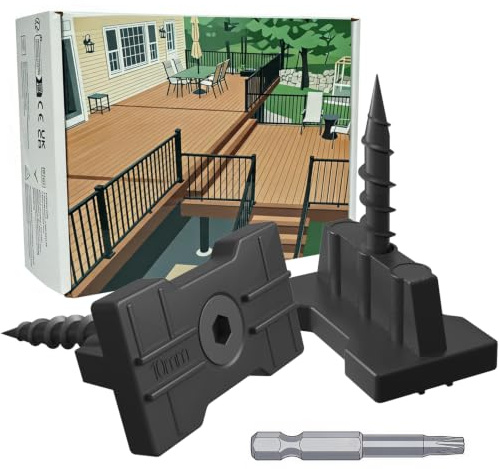YOUTU Lot de 200 clips WPC pour lames WPC/BPC - Fixation cachée - Largeur de joint : 6 mm - Matériau polyamide et fibre de verre - Accessoires de construction