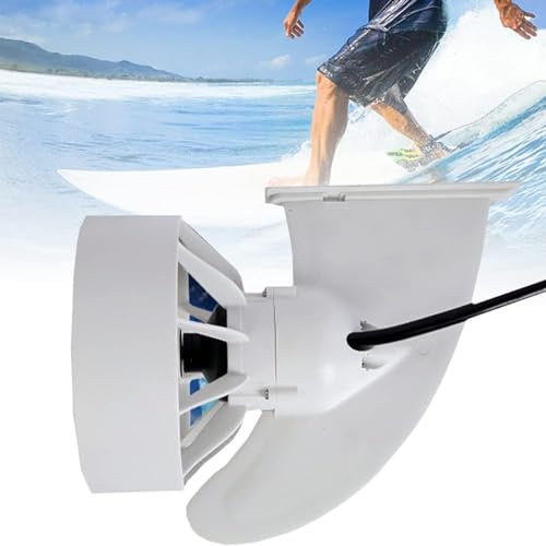 ZYLDDS 24-V-Surfbrett mit elektrischer Finne, Thruster-Propeller für elektrische Surfbrettflossen mit bürstenlosem 380-W-Motor, für Kajak, Angelboot, Paddelbrett, Höchstgeschwindigkeit 8 km/h