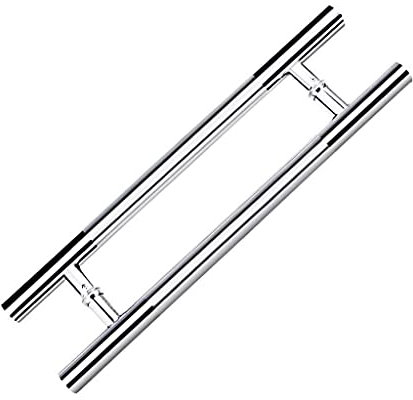 Türgriff aus gebürstetem Edelstahl für Glastüren, Push-Pull-Türgriff für Büros/Holztürgriffe für Privathäuser, 7 Größen