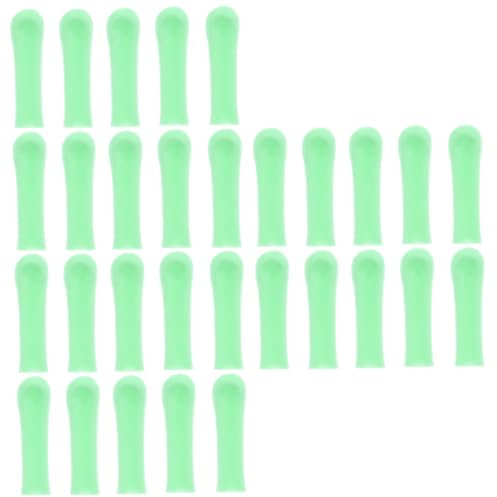 FOMIYES 30pcs Ear Cleaning Tool Accessories Soft Silicone Ear Spoon Sleeves Replacement for Removal Spoons Cover Sleeves Cover