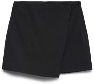 Vero Moda Vmmelina Hw Jupe-Short Noos pour Femme, Noir, L