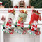 FainFun Calcetines Navidad Decoración para Colgar, 3 Piezas 32 * 19CM Medias Navideñas Decorativas de Arpillera, Calcetín Navidad para Arbol de Navidad Chimenea, Botas Navidad Chimenea