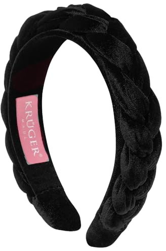 Krüger Dirndl Trachtenhaarreif | Samt-Haarreif geflochten | Damen